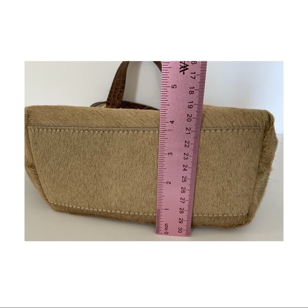 🚫SOLD🚫 MAURIZIO TAIUTI LEATHER CALF BUCKET BAG - Picture 7 of 8